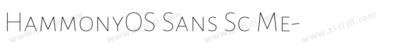 HammonyOS Sans Sc Me字体转换
